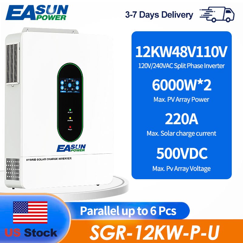 EASUN POWER US 12KW 12000W Spl - Grid Tie Inverter Limiter 2000W 评论和价格