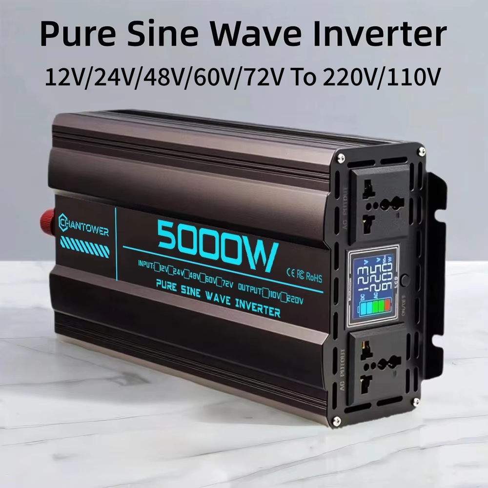 Pure Sine Wave Inverter DC 12V - Pure Sine Wave Inverter 5000W 48V 220V 评论和价格
